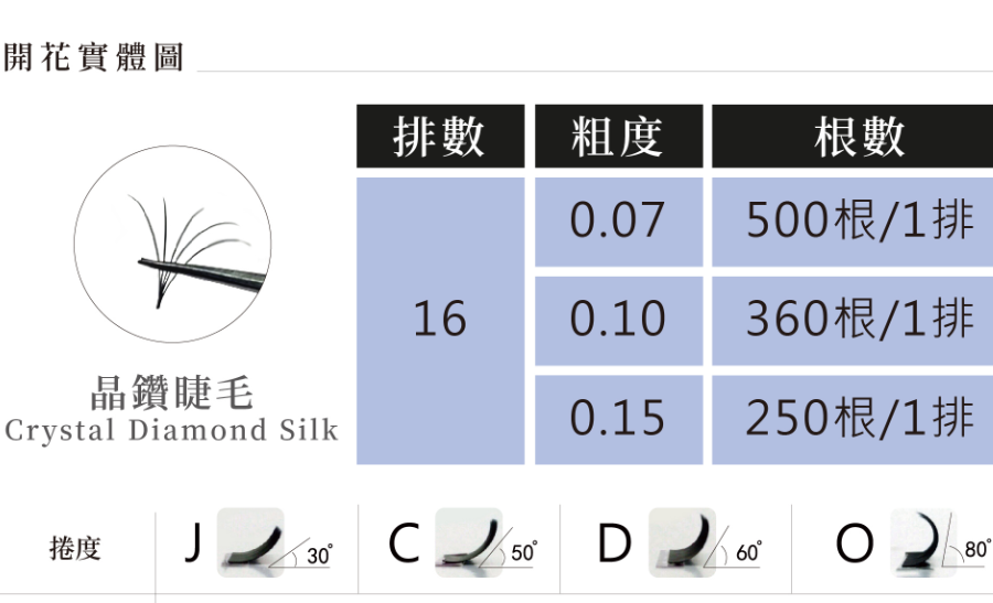 活動專屬│睫瑞晶鑽睫毛-C捲(綜合尺寸)